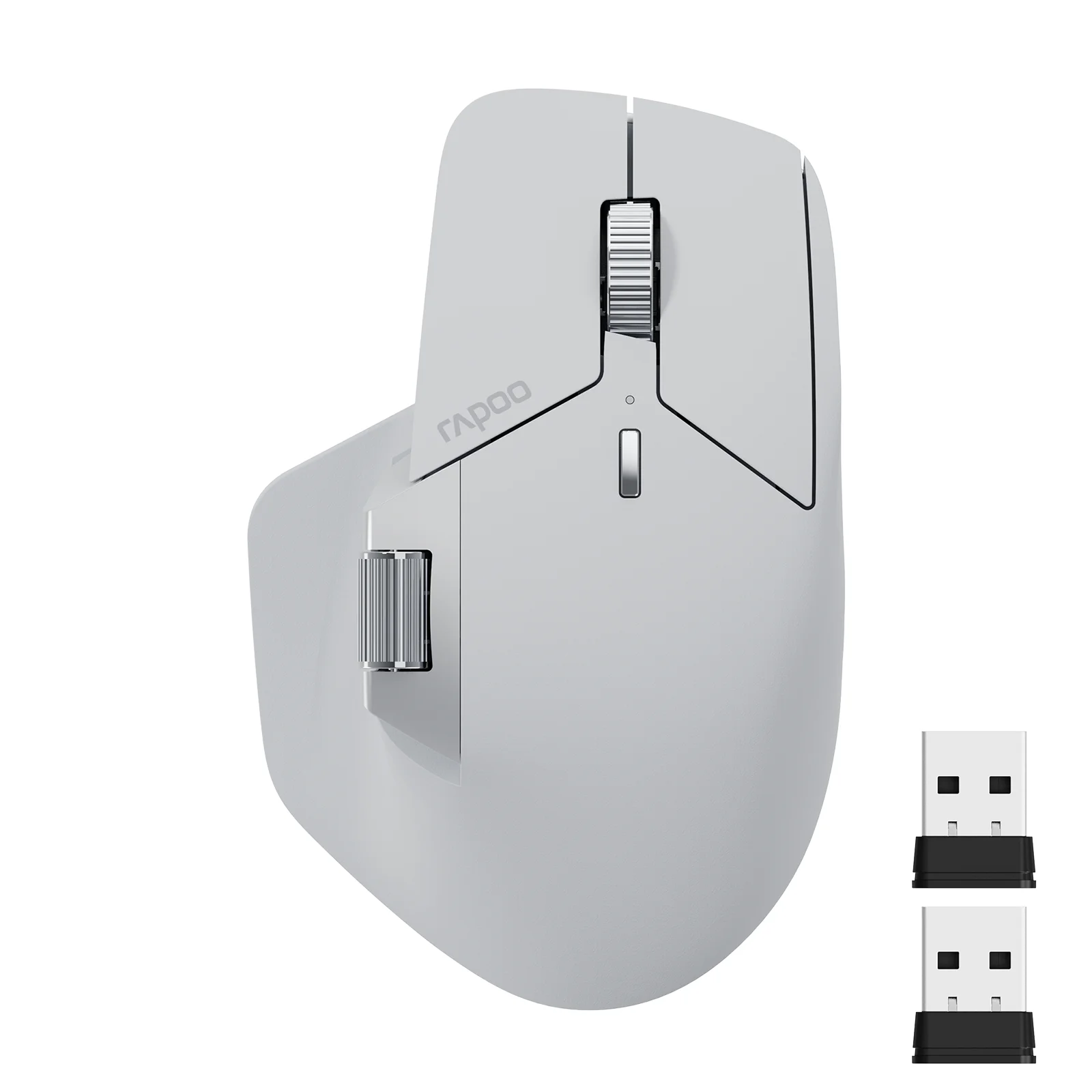 Rapoo-Souris sans fil aste multimode MT760L/MT760M, ergonomique 4000 ug, prend en charge jusqu'à 4 revie, Bluetooth